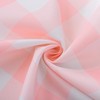 VEDACHIC Pink Checkered Tablecloth 60" Round Table Cloth – Pink