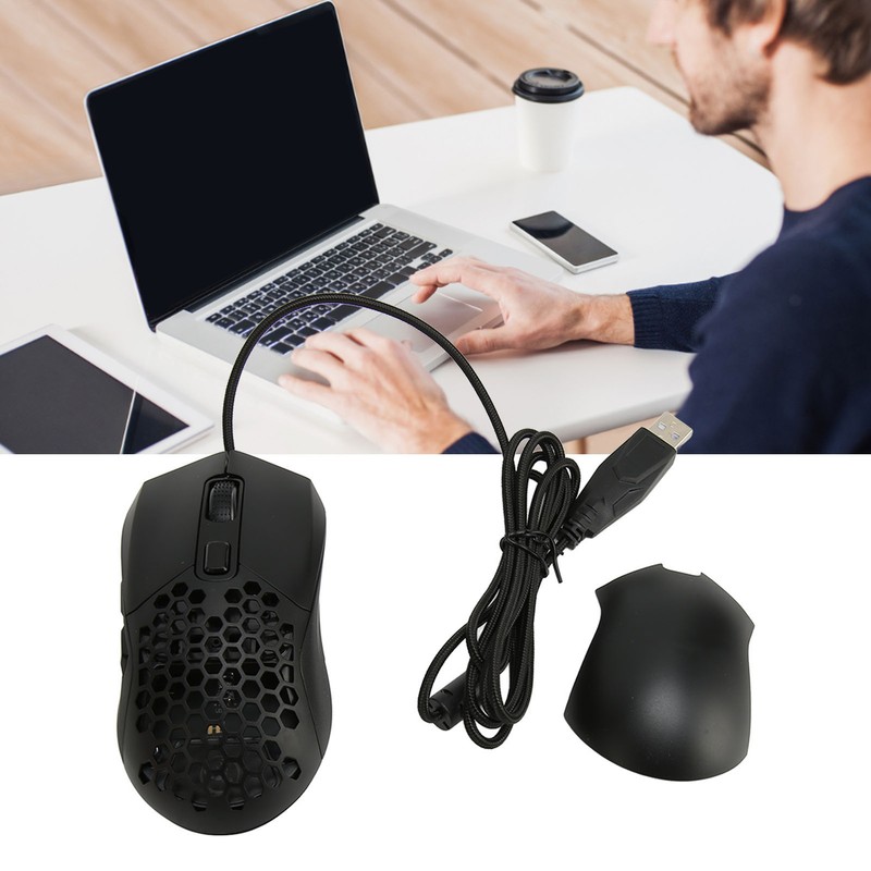 Honeycomb Gaming Mouse RGB Backlight 6 Programmable Buttons 7200 DPI