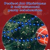 3x Blue 10M Christmas Bead Chains, Luxury Plastic Garland for