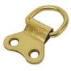 PICTURE FRAME HANGING D RING DOUBLE EB BRASS PLATED WITH