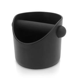 CheurYae Coffee Knock Box,0.45L Espresso Knock Box,Coffee Knock Box Small,Coffee Bin with Removable Metal Knock Bar and Non-Slip Base