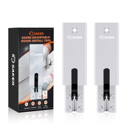 Saker Adjustable Siding Install Tool-Mounting Bracket Guages Siding Tools for 5/16"/8 mm-1/2"/12.7 mm Thick,5" 6" 7" 8" Width Fiber Cement Siding Installation (2)