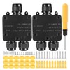 Junction Box Waterproof IP68, Pack of 2 Outdoor Junction Boxes,