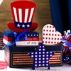 Chunful 3 Pcs Memorial Day Wooden Table Signs Independence Day