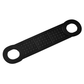 Laroal 100 Pack Clothing Hanger Strips Non-Slip Rubber Clothes Hanger Grips Clothing Strips for Wood Plastic Hangers Home Stores Use(Black 10.4 x 2cm)