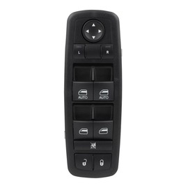 OIICMPX 1pc Power Door Window Control Switch Front Left Driver Side Plastic Black for Chrysler 300 11-12,for Dodge for Charger 11-12 for Journey 11-12,for Ram 1500/2500/3500 16-18 4500/5500 16