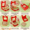 Molain 2pcs Uncrustable Sandwich Maker Circle & Square Cutters