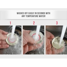 Canning Labels Dissolvable Stickers For Mason Jars and More (2" Round 200/roll) Canning Supplies Washes Off in Seconds Like Magic - Jar Labels Homemade Jam, Jelly, and More (Amaranth Red)