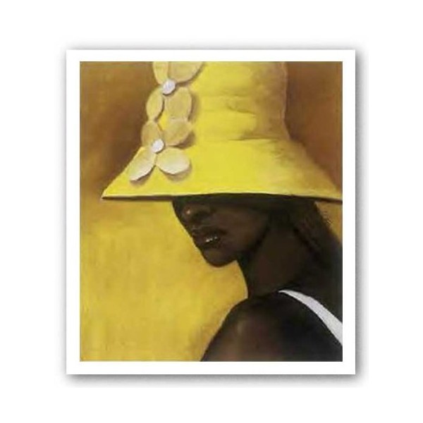 Yellow Hat by Laurie Cooper 24.75"x20.25" Art Print Poster