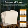 PTYTIFY 12 Pack Basswood Sheets 12"×12"×1/8", Balsa Wood for Laser