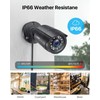 ZOSI 1080P Home CCTV Camera System with Human Vehicle Detection,