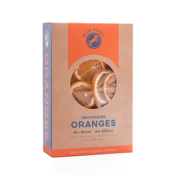 BlueHenry Dehydrated Orange Wheels - 3 oz - 25+ slices - Natural Fruit
