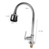 Zinc Alloy Swivel Spout Single Handle Sink Kitchen Faucet Pull