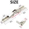 Jiaxitek 4 Pcs 90/180° Folding Hinge - Hidden Bracket for
