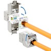 FGB 10Gbps 4x CAT 7 Keystone Jack Module with 2x