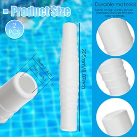 CUVZORA Pack of 2 Pool Hose Adapter, Universal Hose Connector 31/32/34/36/38 mm with Waterproof Thread, Leak-Free Connection and Easy Installation, for Intex Pool and Bestway Pool
