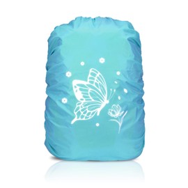 Rain Cover Backpack, 35L Rain Cover School Bag, Reflective Backpack Cover, Waterproof, Rain Cover Backpack, Reflector Backpack Cover, Backpack Rain Cover for Boys Girls Beginners to School