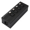 Devinal 4-IN-1-OUT XLR Audio Splitter Box, XLR 4 Female to