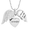 Imrsanl Cremation Jewelry for Ashes Heart Urn Necklace Pendants Ashes