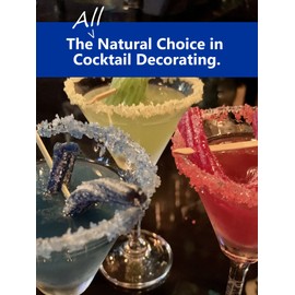 Snowy River Birthday Cocktail Sugar Mix - Kosher All Natural Pastel Colored Cocktail Rimmer and Coffee Rimmer (8oz Bag)