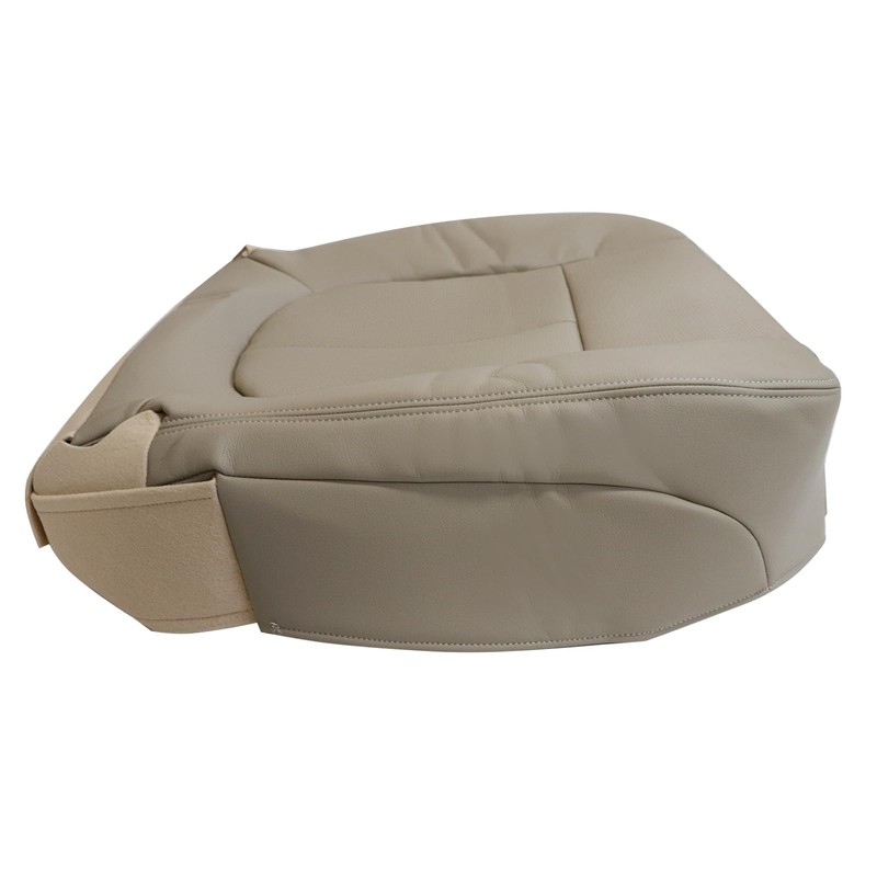 Priprilod Perforated Leather Tan Driver Side Bottom Replacement Seat Cover
