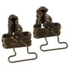 diyhub 20Pcs 1.5 Inch Metal gourd buckle Suspender Clips Overall
