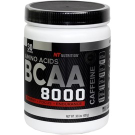 Aminoácidos BCAA 8000 Con Cafeína, 30 Servicios, Sin Azúcares Añadidos, Sin Gluten, Sabor Sandia