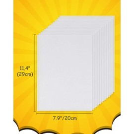 Csyidio 20 Pieces Shrink Plastic Sheets Sanded Shrink Sheets Shrink Films Papers for Making Kids' Creative Craft and Mother's Day Present (8 x 11.4 inches / 20 x 29 cm)