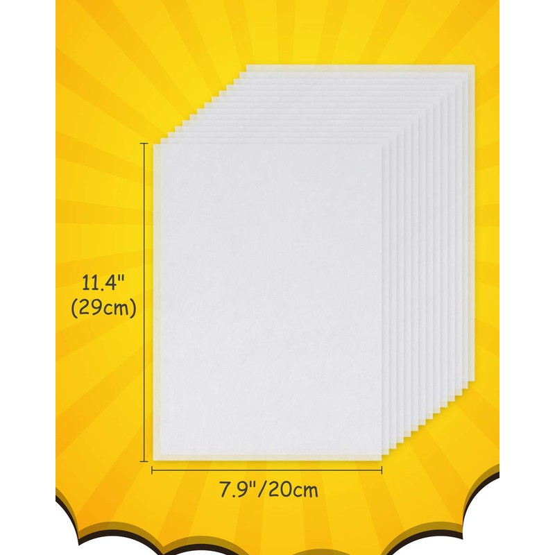 Csyidio 20 Pieces Shrink Plastic Sheets Sanded Shrink Sheets Shrink