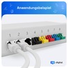 hb-digital 10 Pieces RJ45 Dust Cover Caps LAN Network Sockets