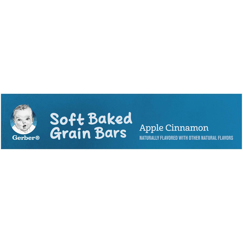 Gerber Soft Baked Grain Bars, Apple Cinnamon, 8 Individually Wrapped