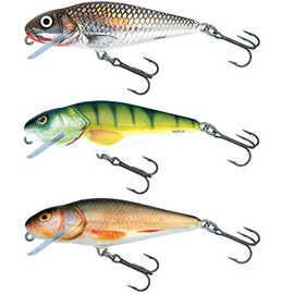 Salmo Perch Wobbler Jerkbaits for Pike, Zander, Perch, Pike Bait, Pike Wobbler, Trout Wobbler, Perch Wobbler 12 cm / 36 g / Floating / 2.0-4.0 m Perch