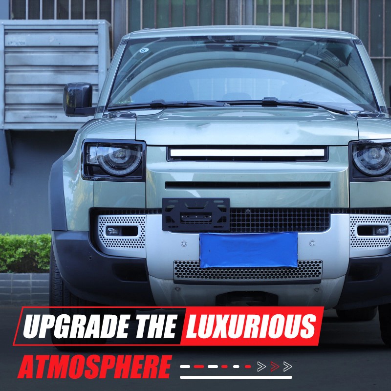 dreamcar2022 Aluminum Bumper Tow Hook License Plate Mount Bracket For