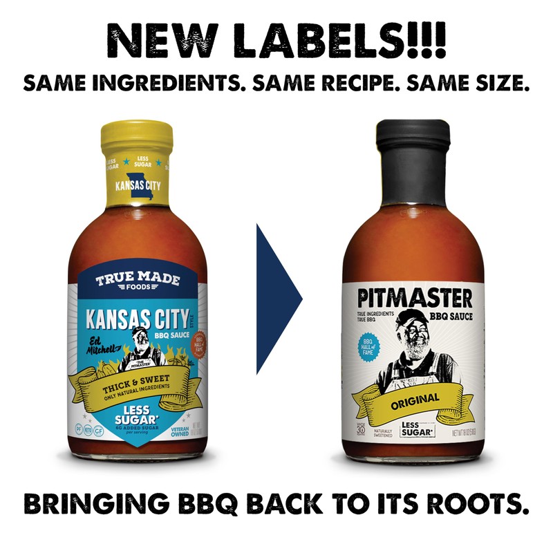 Pitmaster Original Flavor, Kansas City Style BBQ Sauce by True