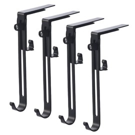 WYAN 4-Piece Christmas Stocking Holder, Mantle, Fireplace Hook, Clothes Hanger, Metal Hook is Suitable for Christmas Tree, Fireplace, Christmas Party, Christmas Decoration (Length Adjustable)