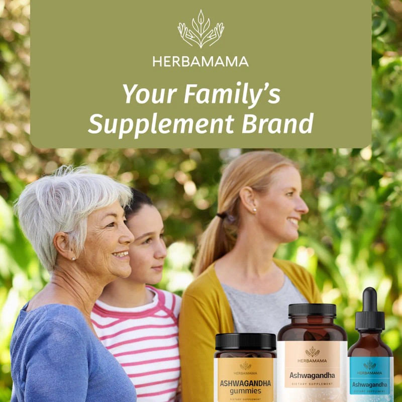 Herbamama Cápsulas De Ashwagandha 1500mg Para Relajación