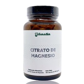 Life Citrato de Magnesio Puro | 100 cápsulas | 1 gr por porción | Alta Absorción | 50 porciones | Suplemento Alimenticio
