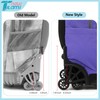 NEW TILAMI 18 Inch Rolling Backpack with Wheels for Girls