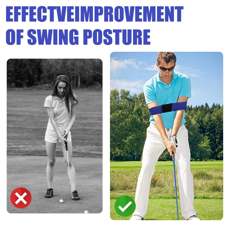 Golf Swing Training Aid Arm Band, 2Pcs Golf Swing Trainer