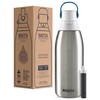 Brita Stainless Steel Premium Filtering Water Bottle, BPA-Free, Reusable, Insulated,