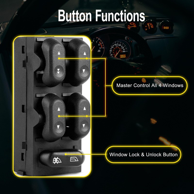 Driver Side Master Power Window Switch 5L1Z14529AA for Ford F150