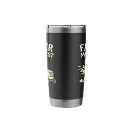 Father Mows Best Funny Racing Lawn Mower Dad Stainless Steel Insulated Tumbler