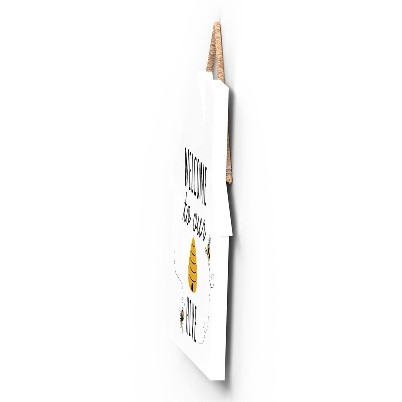 Global Designs Welcome To Our Hive Bee Themed Decorative Wooden