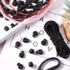 50 Pieces Plastic Cord Locks Single Hole Spring Toggle Stoppers