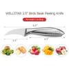 WELLSTAR 2.5 Inch Birds Beak Paring Knife, Sharp High Carbon