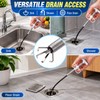 Flexible Drain Grabber for Clog Removal – Long-Reach 4-Claw Pickup
