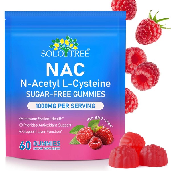 Nyloriaine NAC Supplement N-Acetyl Cysteine, Nac Gummies 60pcs, Support Immnue,