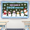 JarThenaAMCS Winter Bulletin Board Decorations Christmas Snowman Snowflake Paper Cutouts
