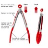 7-Pack Mini Kitchen Tongs Set - Versatile Stainless Steel Tongs