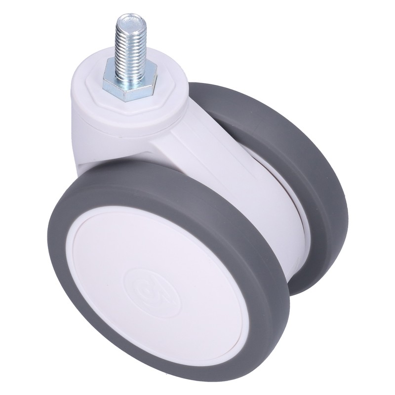 Caster 4in TPR M12 Universal Swivel Silent Rolling Wheel Accessory